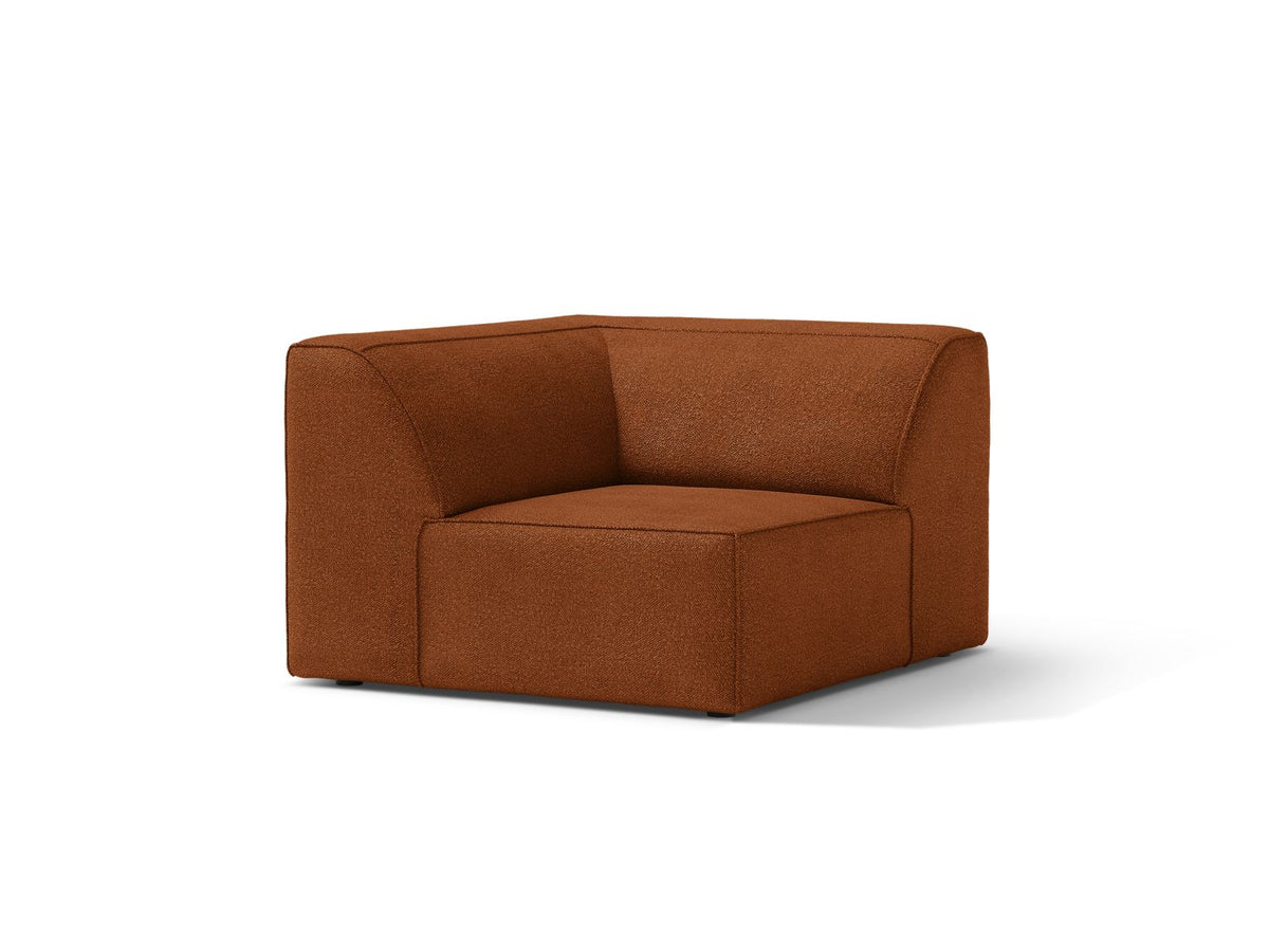 1-Sitzer Eckmodul Jodie in Terracotta-Baloo präsentiert im Onlineshop von KAQTU Design AG. Modulares Sofa ist von Micadoni