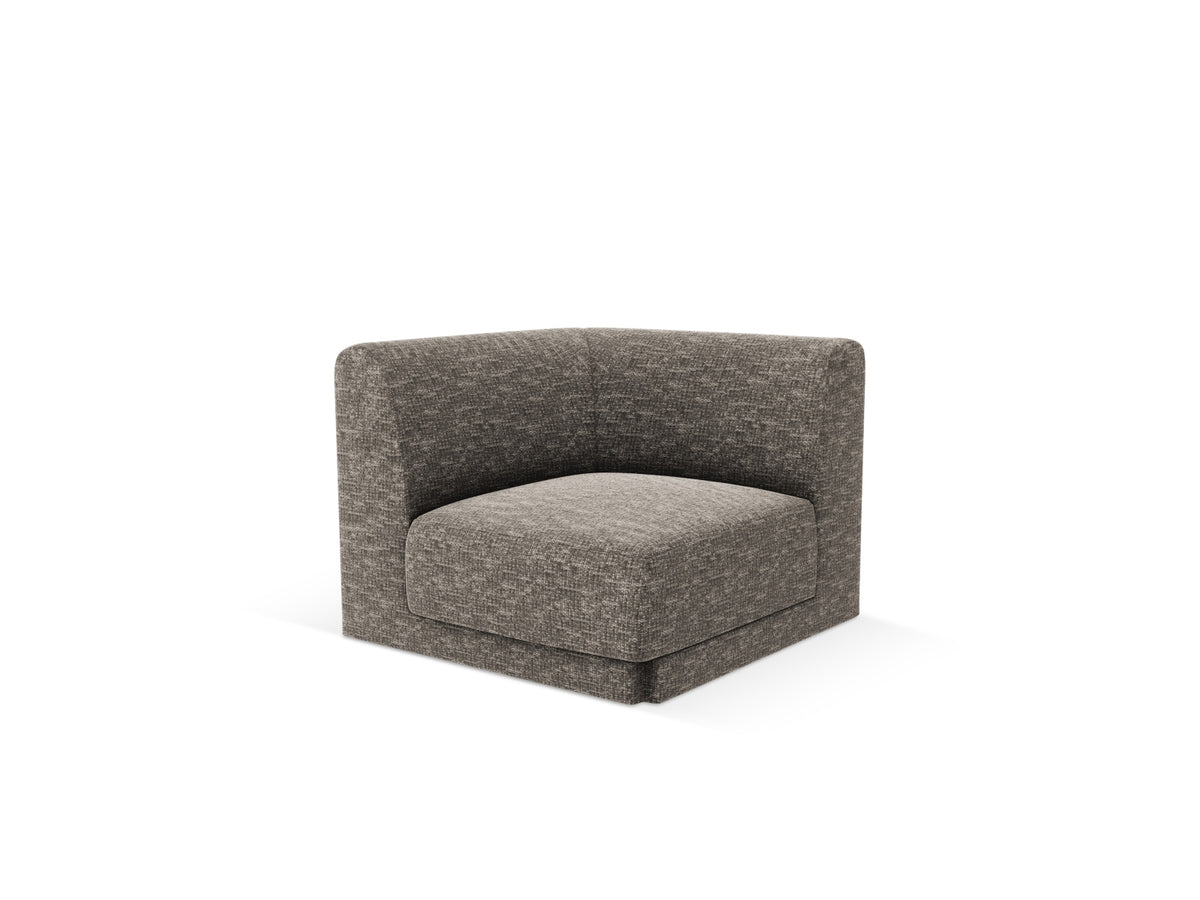 Miley Corner Modul 1 Sitzer in Grey-Haga präsentiert im Onlineshop von KAQTU Design AG. Modulares Sofa ist von Micadoni