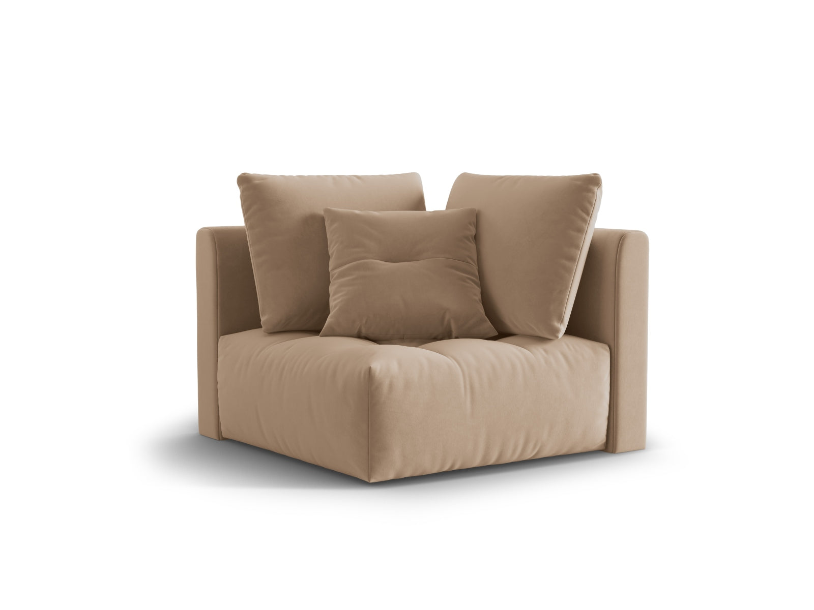 Entdecken Sie den eleganten Bloom Velour Modul 1-Sitzer von Micadoni – ein flexibles Boho-Möbelstück, das in vielen Farben erhältlich ist und Ihr Zuhause aufwertet!