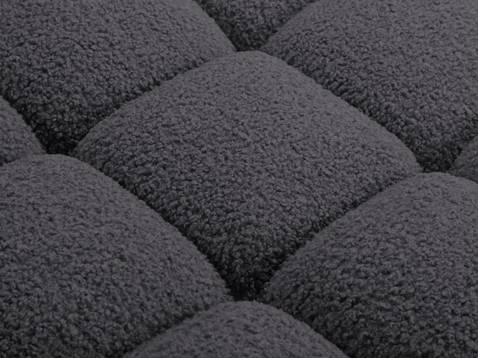 Elegantes 1-Sitzer Eckmodul Bellis in Graphit, ideal für individuelle Sofa-Arrangements und zeitgemäße Einrichtungsideen.