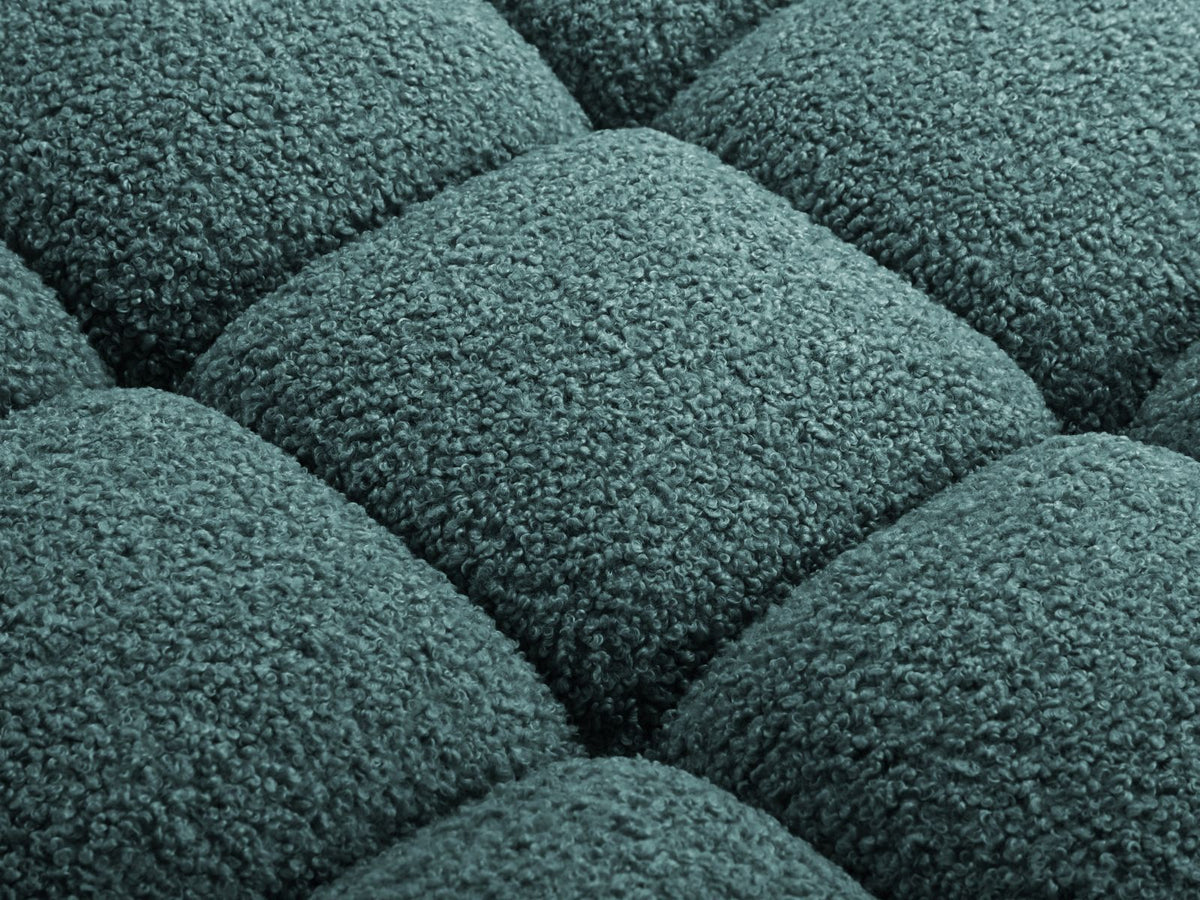 1-Sitzer Eckmodul Bellis in Petrol-Rolf präsentiert im Onlineshop von KAQTU Design AG. Modulares Sofa ist von Micadoni