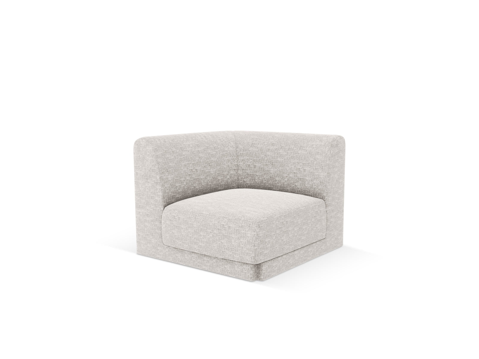 Miley Corner Modul 1 Sitzer in Silver präsentiert im Onlineshop von KAQTU Design AG. Modulares Sofa ist von Micadoni