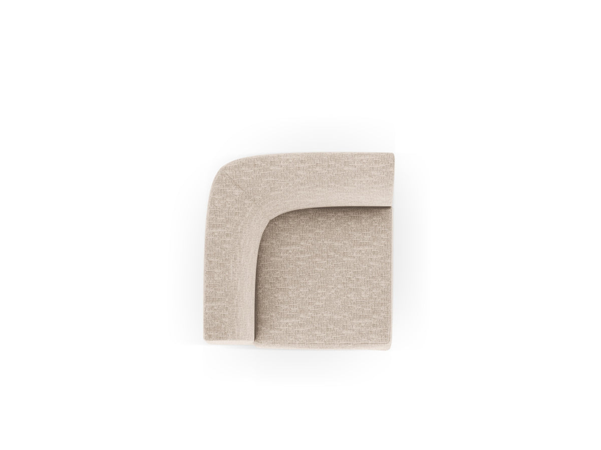 Miley Corner Modul 1 Sitzer in Beige-Eden präsentiert im Onlineshop von KAQTU Design AG. Modulares Sofa ist von Micadoni