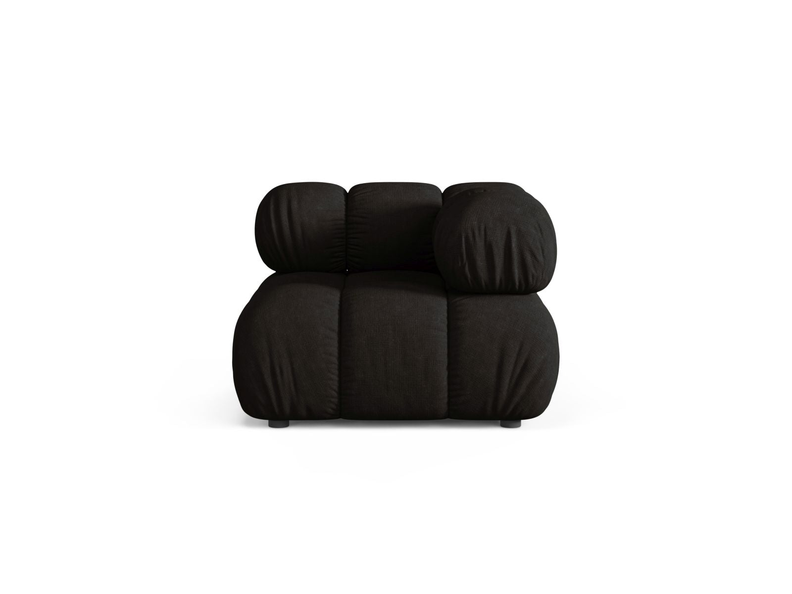 1-Sitzer Eckmodul Bellis in Black-Liberty präsentiert im Onlineshop von KAQTU Design AG. Modulares Sofa ist von Micadoni