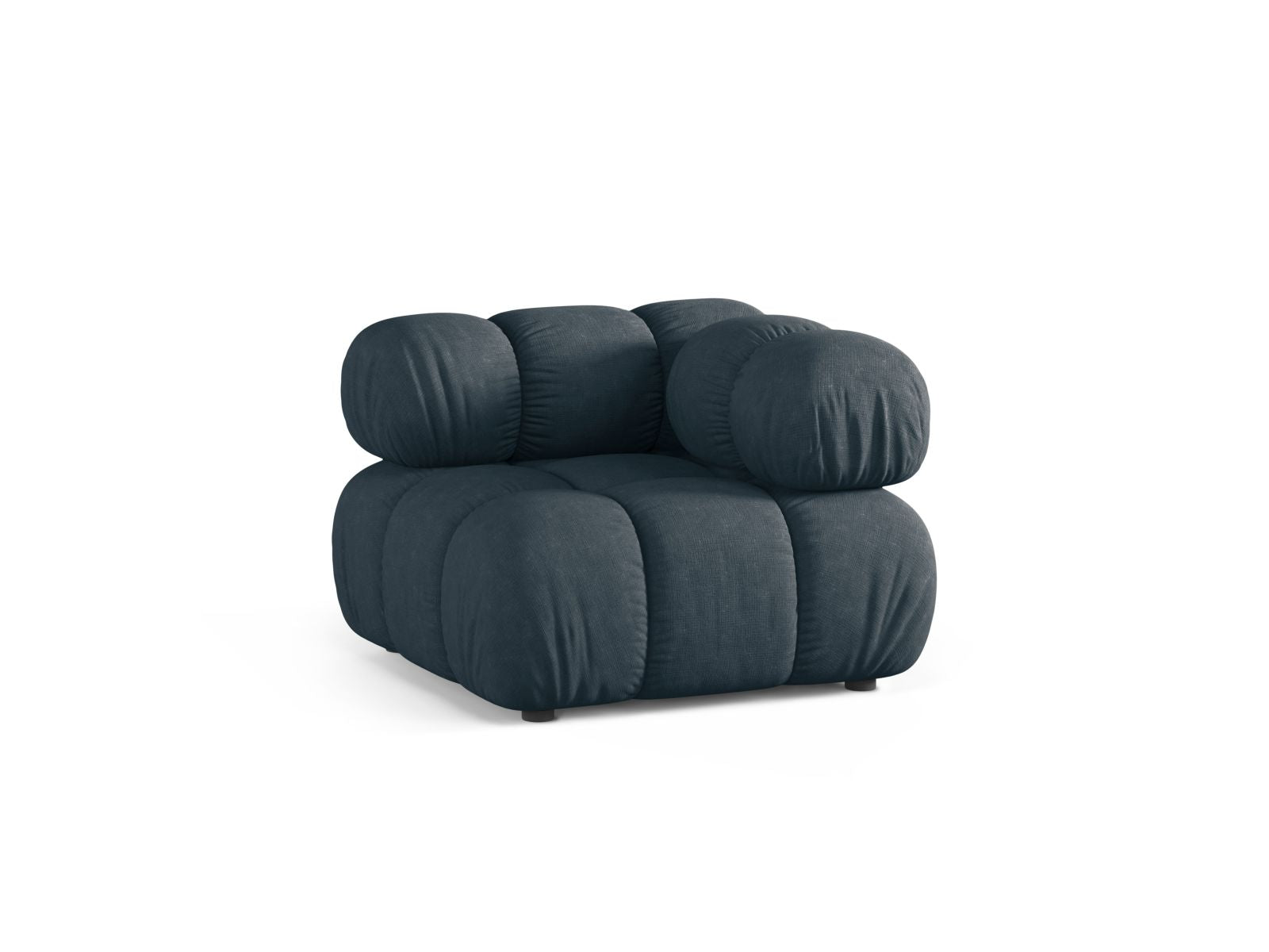 Elegantes 1-Sitzer Eckmodul Bellis in tiefem Petrol, ideal für individuelle Sofa-Gestaltung. Hochwertiges Design von Micadoni.