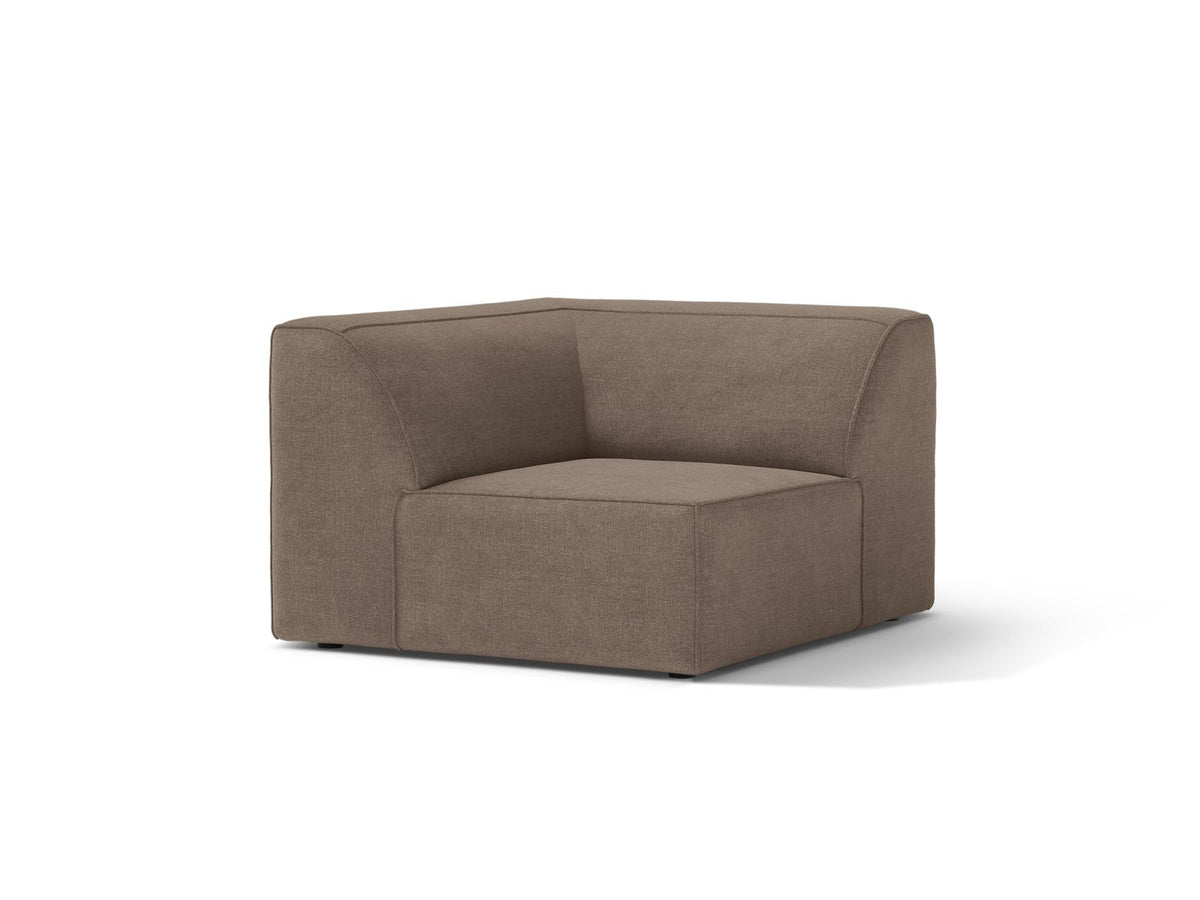1-Sitzer Eckmodul Jodie in Cappuccino-Liberty präsentiert im Onlineshop von KAQTU Design AG. Modulares Sofa ist von Micadoni