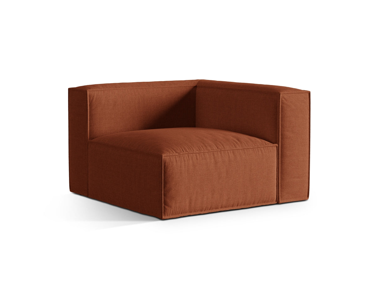 1-Sitzer Eckmodul Nuria in Brick-Liberty präsentiert im Onlineshop von KAQTU Design AG. Modulares Sofa ist von Micadoni