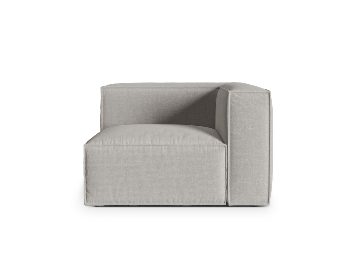 1-Sitzer Eckmodul Nuria in Light Grey-Liberty präsentiert im Onlineshop von KAQTU Design AG. Modulares Sofa ist von Micadoni
