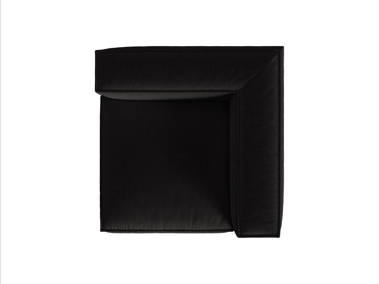 Nuria Corner Modul 1 Sitzer in Black präsentiert im Onlineshop von KAQTU Design AG. Modulares Sofa ist von Micadoni