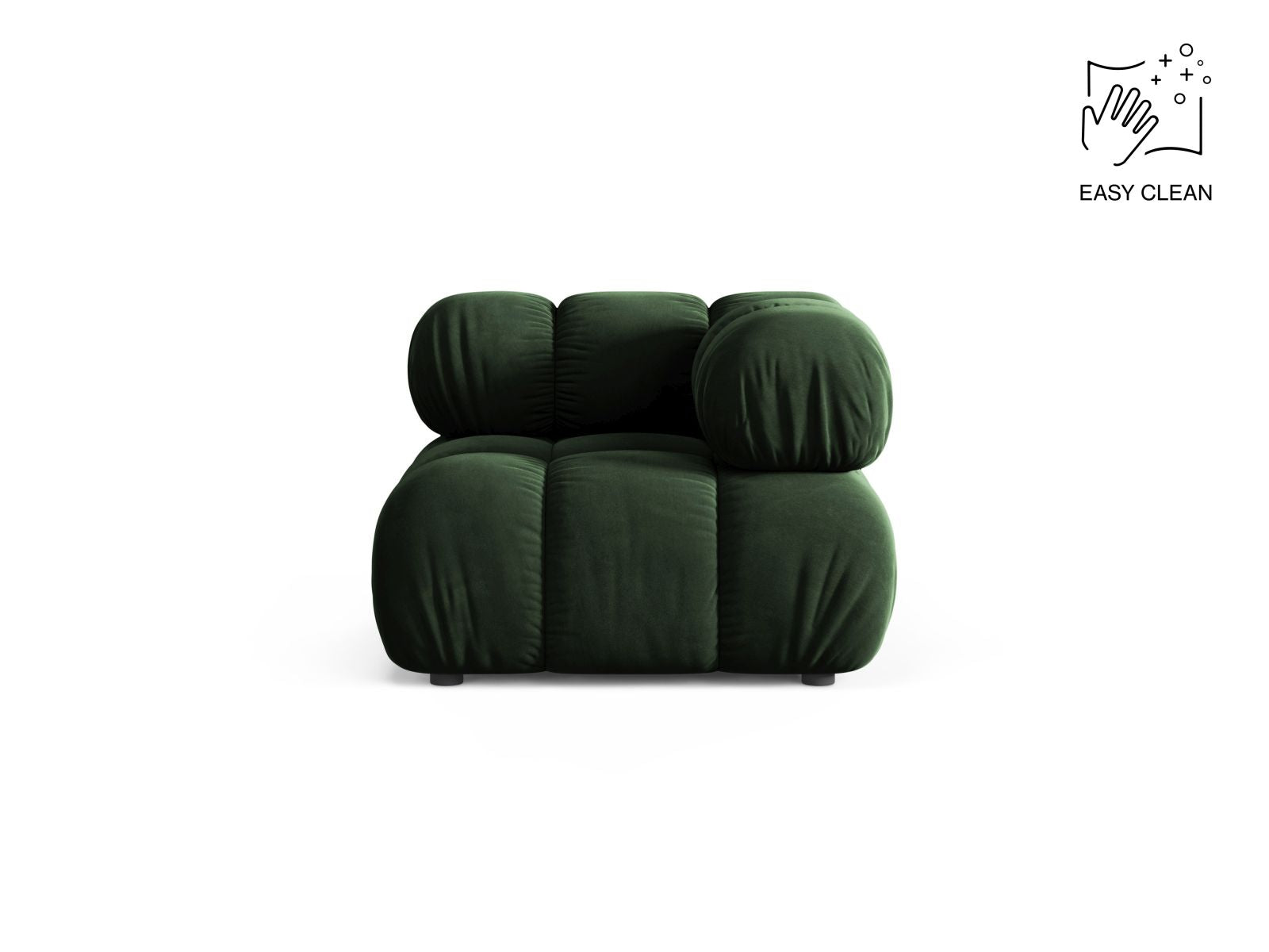 1-Sitzer Eckmodul Bellis in Bottle Green-Venus präsentiert im Onlineshop von KAQTU Design AG. Modulares Sofa ist von Micadoni