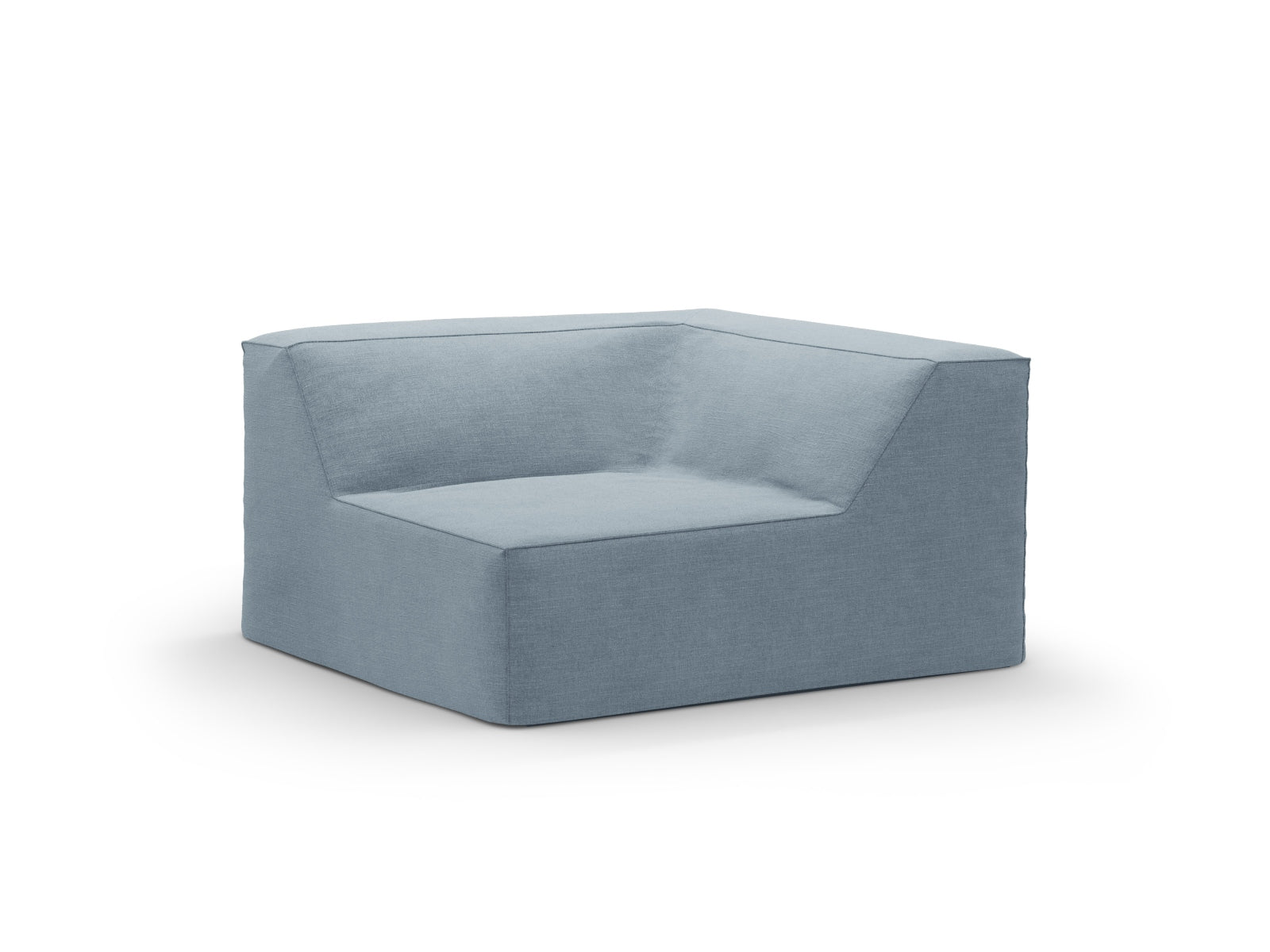 Jodie Corner Modul 1 Sitzer in Muted Blue präsentiert im Onlineshop von KAQTU Design AG. Modulares Sofa ist von Micadoni