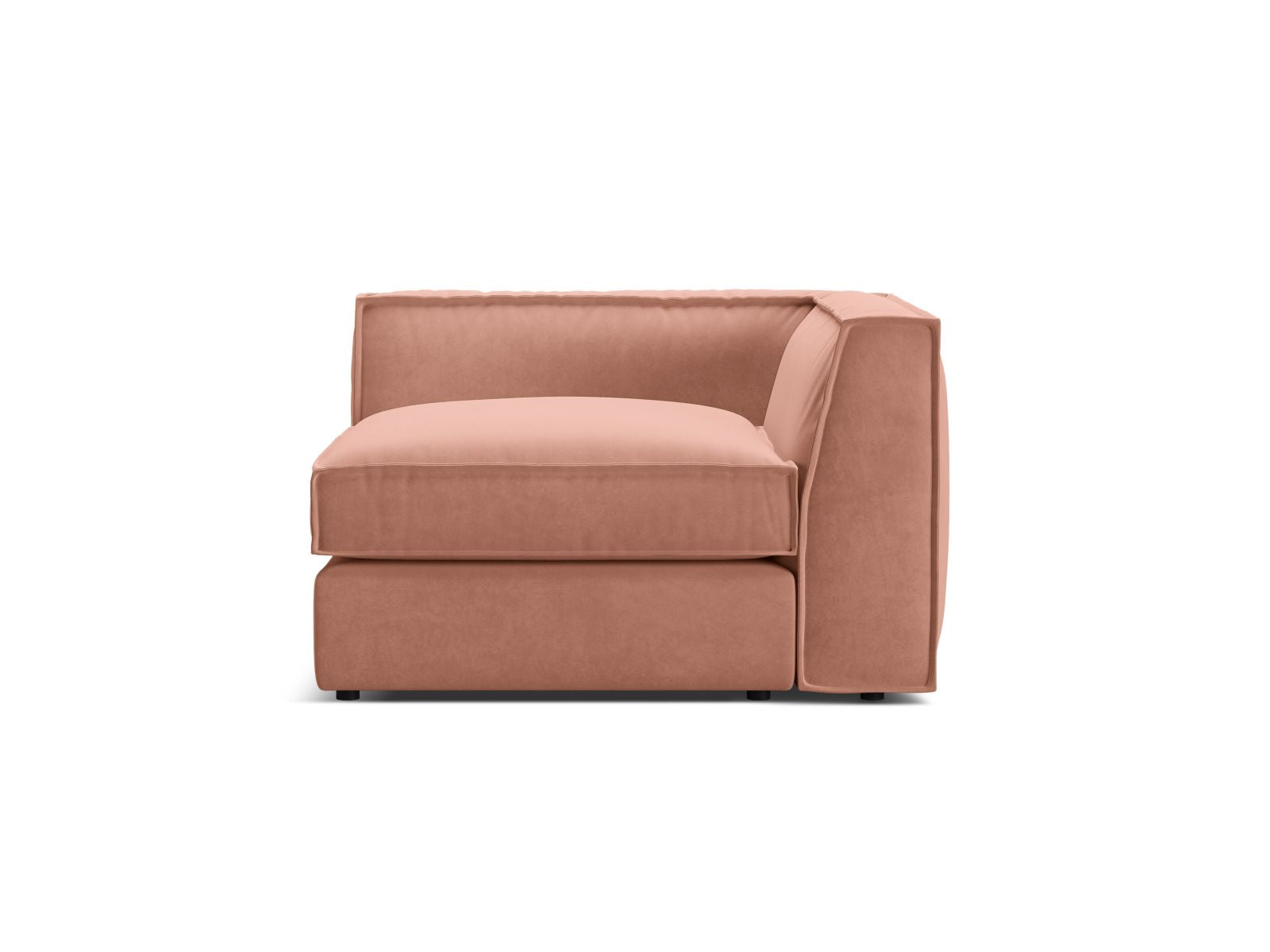 1-Sitzer Eckmodul Pola in Pink-Salvador präsentiert im Onlineshop von KAQTU Design AG. Modulares Sofa ist von Micadoni