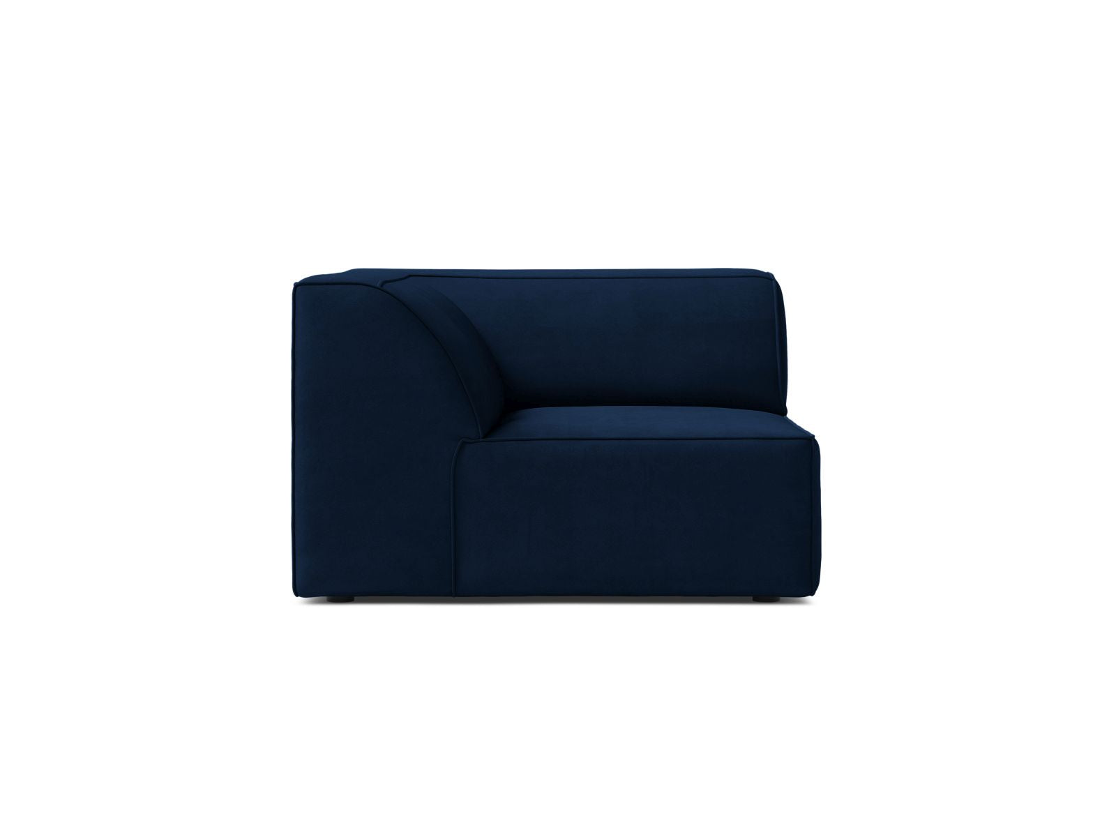 1-Sitzer Eckmodul Jodie in Royal Blue-Bluvel präsentiert im Onlineshop von KAQTU Design AG. Modulares Sofa ist von Micadoni