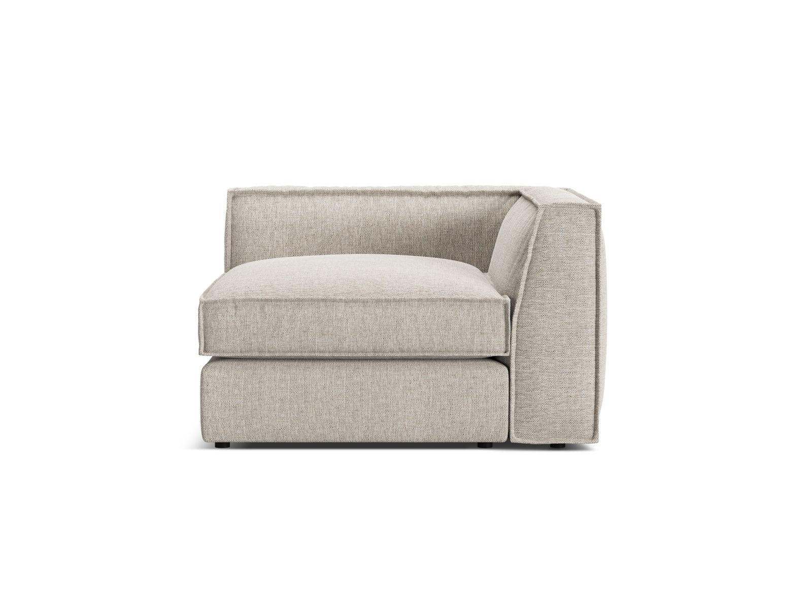 1-Sitzer Eckmodul Pola in Sand-Babel präsentiert im Onlineshop von KAQTU Design AG. Modulares Sofa ist von Micadoni