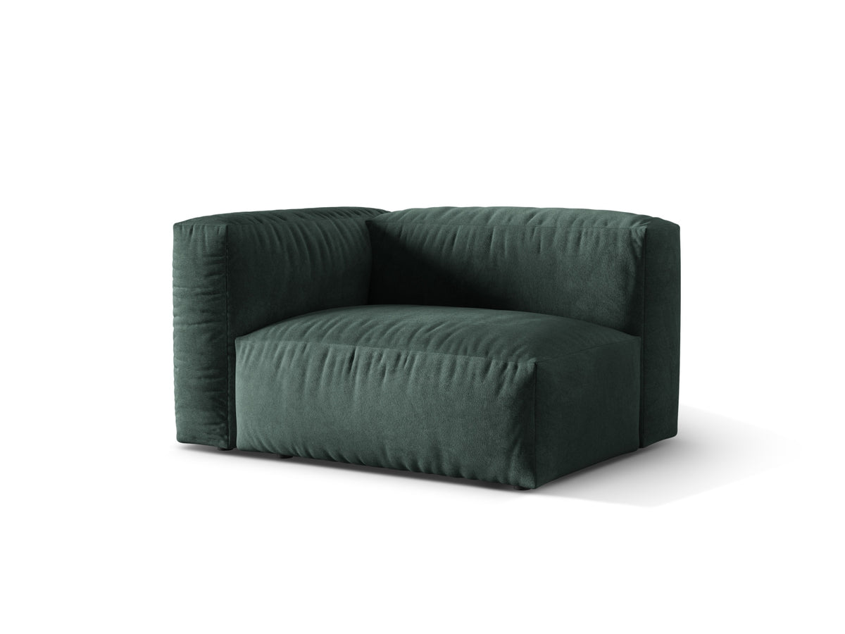 Martina Modul links 1 Sitzer in Petrol-Vogue präsentiert im Onlineshop von KAQTU Design AG. Modulares Sofa ist von Micadoni
