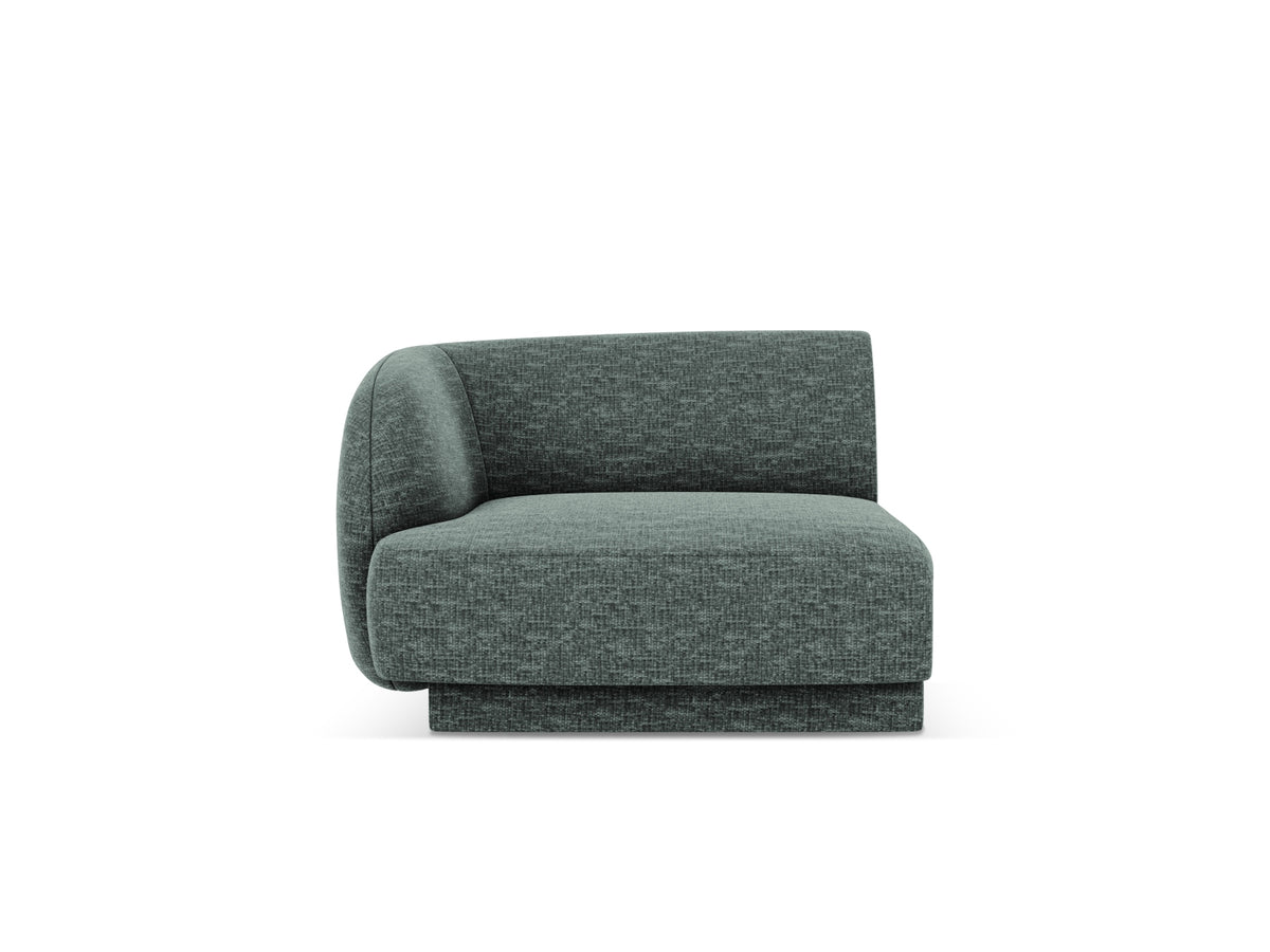 Miley Modul links 1 Sitzer in Petrol-Haga präsentiert im Onlineshop von KAQTU Design AG. Modulares Sofa ist von Micadoni