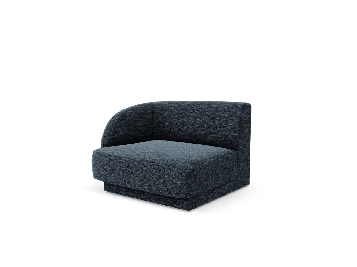 Miley Modul links 1 Sitzer in Royal Blue-Haga präsentiert im Onlineshop von KAQTU Design AG. Modulares Sofa ist von Micadoni