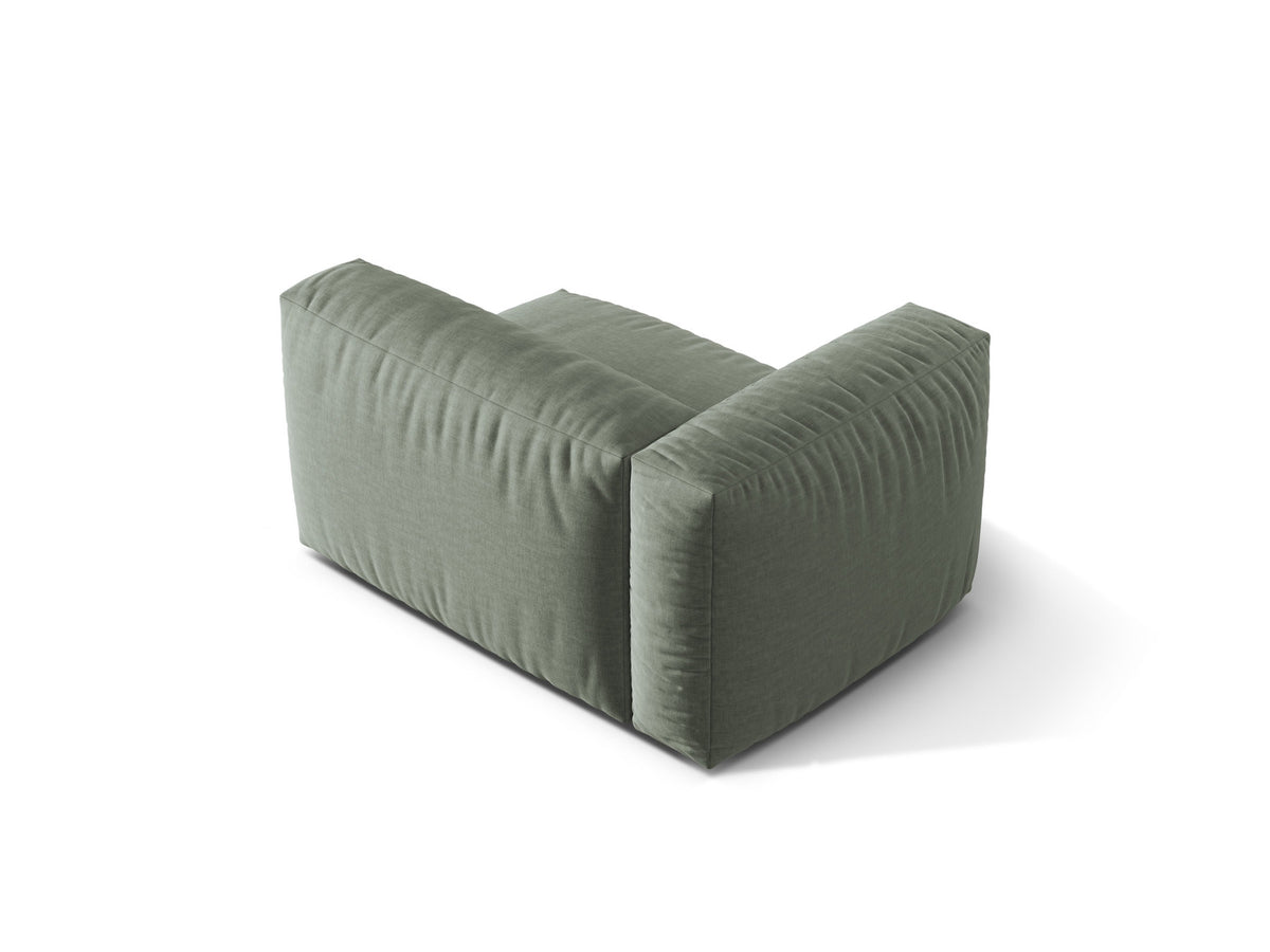 Martina Modul links 1 Sitzer in Moss Green-Boston präsentiert im Onlineshop von KAQTU Design AG. Modulares Sofa ist von Micadoni