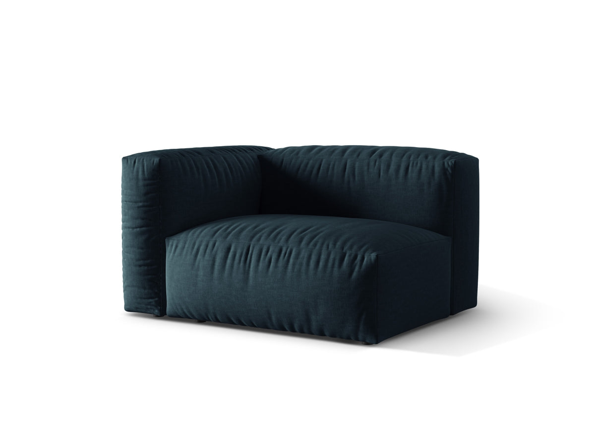 Martina Modul links 1 Sitzer in Blue Jeans-Boston präsentiert im Onlineshop von KAQTU Design AG. Modulares Sofa ist von Micadoni