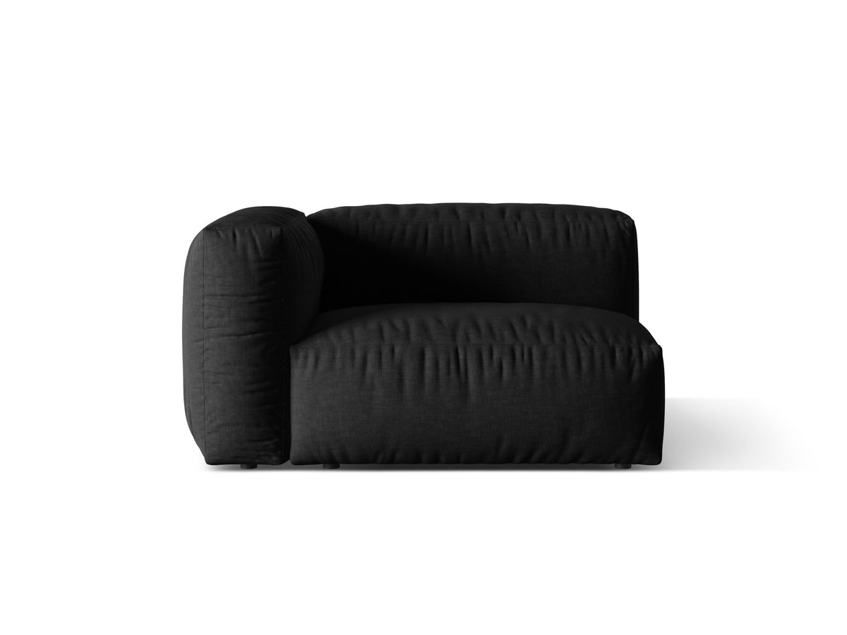 Martina Modul links 1 Sitzer in Black-Boston präsentiert im Onlineshop von KAQTU Design AG. Modulares Sofa ist von Micadoni
