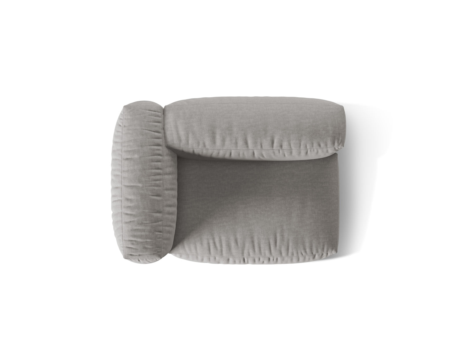 Martina Modul links 1 Sitzer in Light Grey präsentiert im Onlineshop von KAQTU Design AG. Modulares Sofa ist von Micadoni