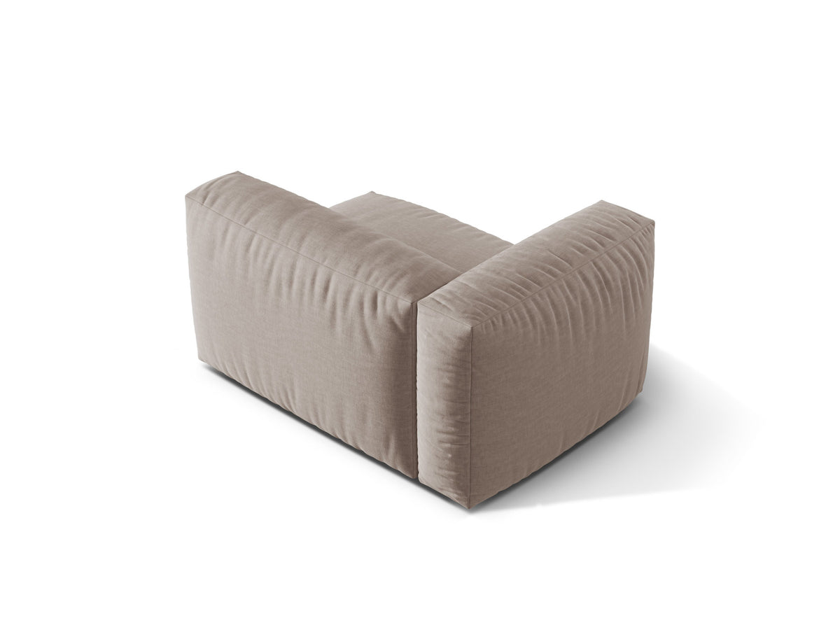 Martina Modul links 1 Sitzer in Dark Beige-Boston präsentiert im Onlineshop von KAQTU Design AG. Modulares Sofa ist von Micadoni
