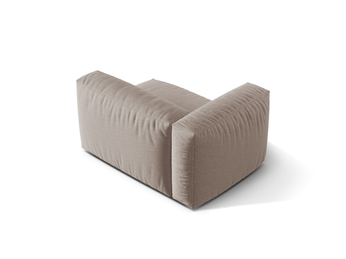 Martina Modul links 1 Sitzer in Dark Beige-Boston präsentiert im Onlineshop von KAQTU Design AG. Modulares Sofa ist von Micadoni