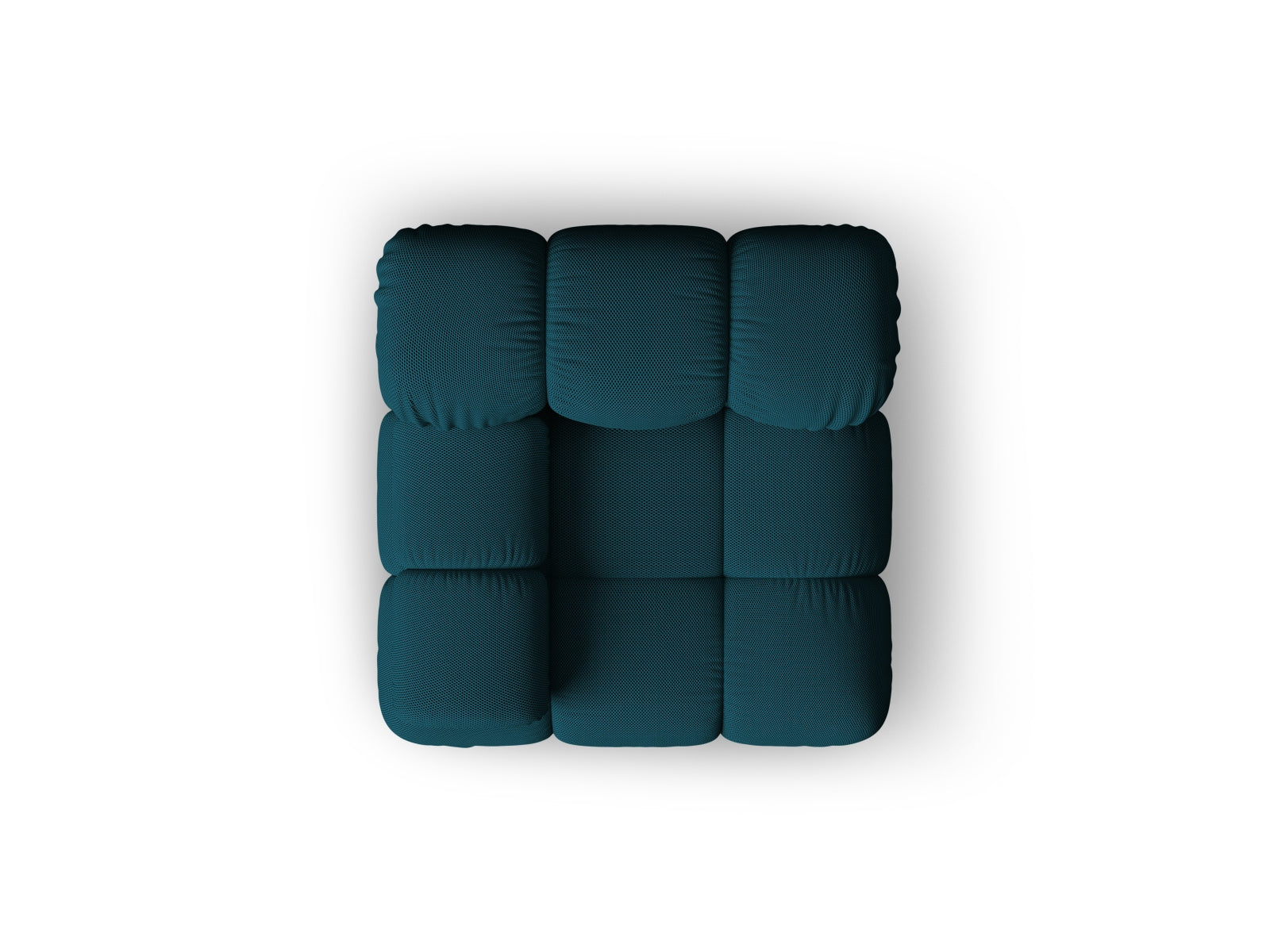 Stylisches Bellis Modul links 1 Sitzer in tiefem Navy Blue, perfekt für moderne Wohnkonzepte. Teil der vielseitigen Sofaserie von Micadoni.
