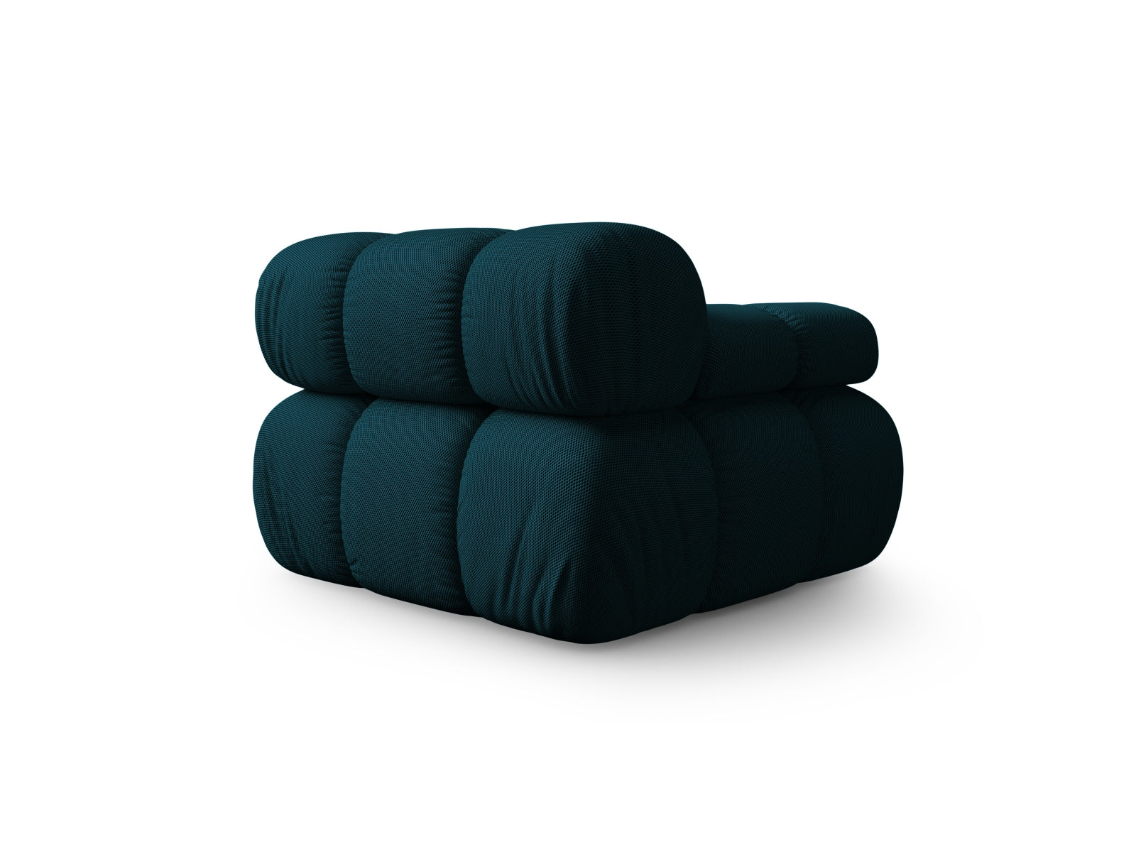 Elegantes Bellis Modul links 1 Sitzer in edlem Navy Blue, ideal für stilvolle Wohnräume und kombinierbar mit anderen Modulen.