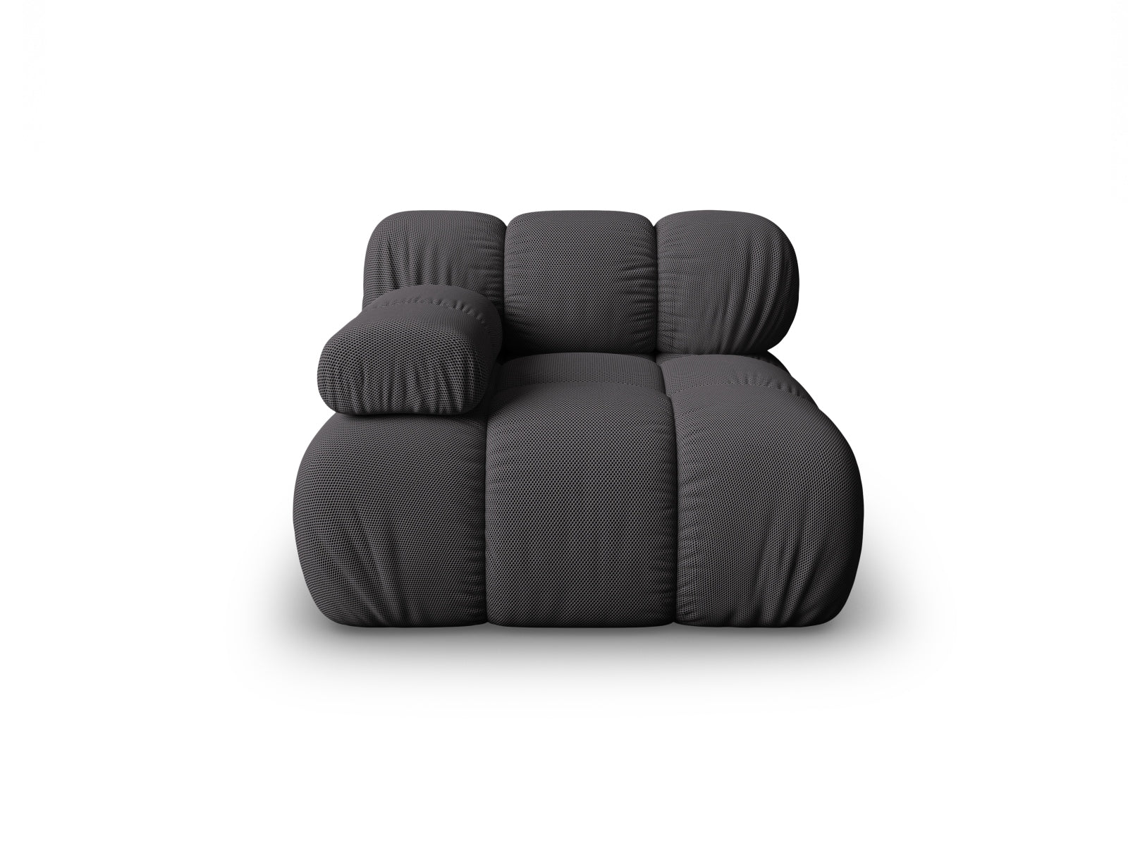 Bellis Modul links 1 Sitzer in Espresso-Sonic präsentiert im Onlineshop von KAQTU Design AG. Modulares Sofa ist von Micadoni