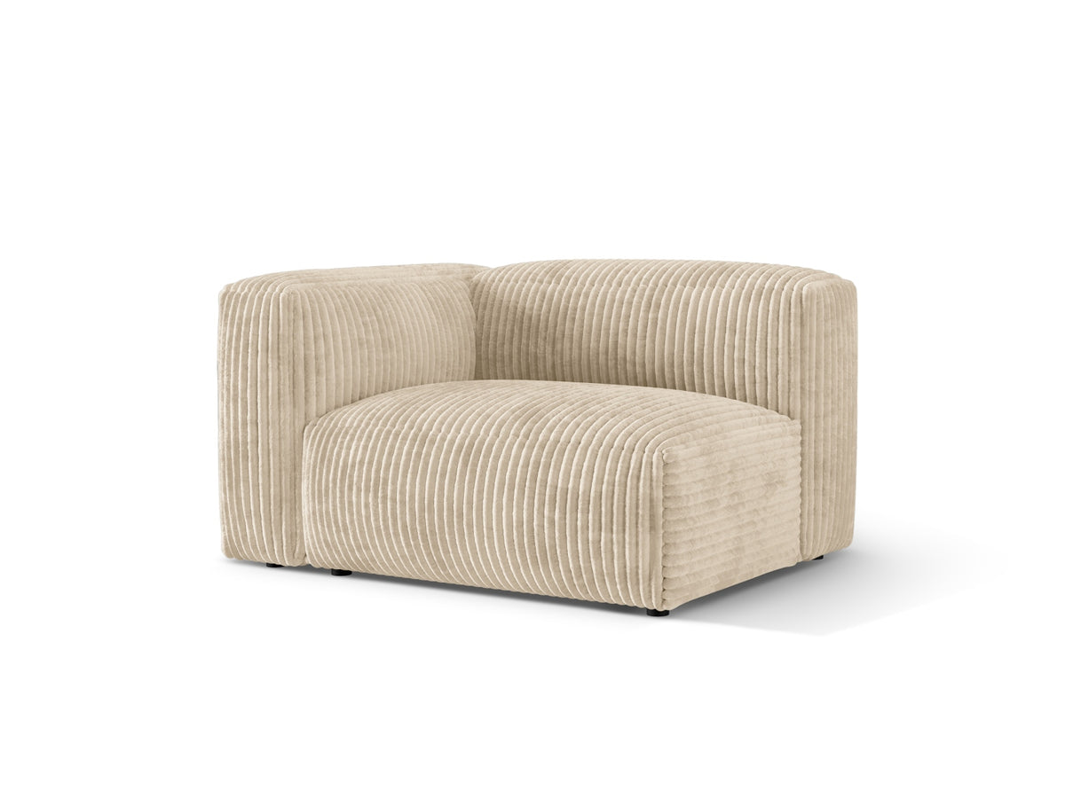 Martina Modul links 1 Sitzer in Light Beige-Tilia präsentiert im Onlineshop von KAQTU Design AG. Modulares Sofa ist von Micadoni