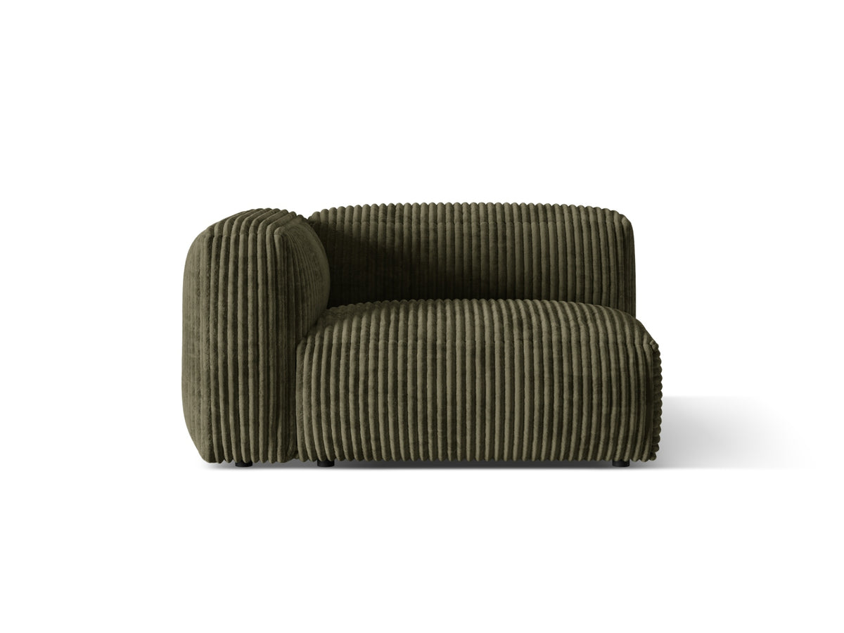 Martina Modul links 1 Sitzer in Moss Green-Tilia präsentiert im Onlineshop von KAQTU Design AG. Modulares Sofa ist von Micadoni