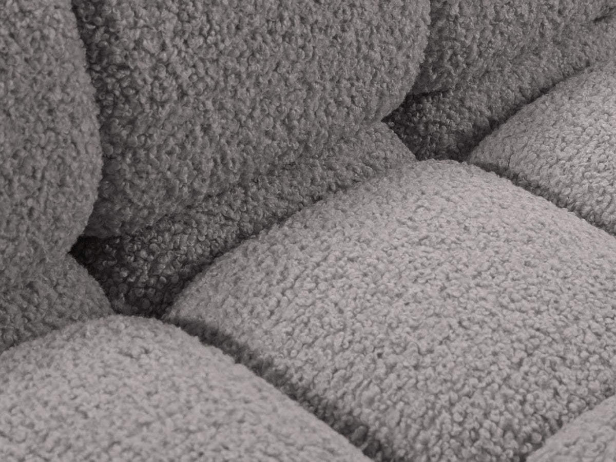 Bellis Boucle Modul links 1 Sitzer in Light Grey-Rolf präsentiert im Onlineshop von KAQTU Design AG. Modulares Sofa ist von Micadoni