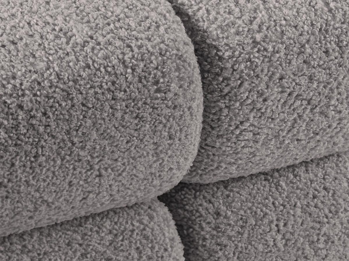 Bellis Boucle Modul links 1 Sitzer in Light Grey-Rolf präsentiert im Onlineshop von KAQTU Design AG. Modulares Sofa ist von Micadoni