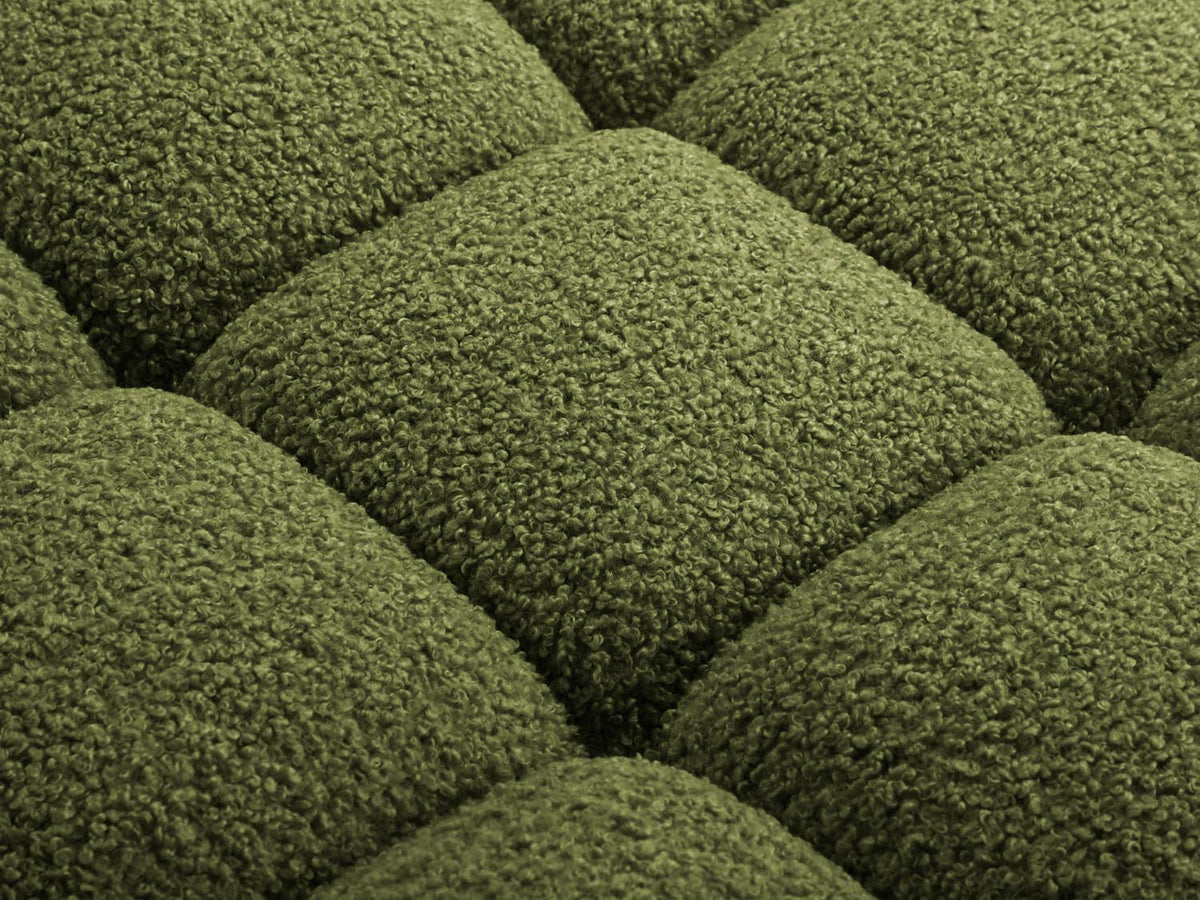 Bellis Boucle Modul links 1 Sitzer in Green-Rolf präsentiert im Onlineshop von KAQTU Design AG. Modulares Sofa ist von Micadoni