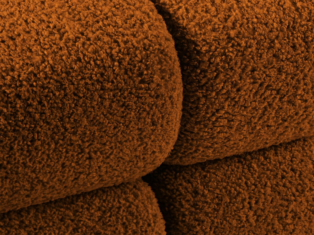 Bellis Boucle Modul links 1 Sitzer in Brick-Rolf präsentiert im Onlineshop von KAQTU Design AG. Modulares Sofa ist von Micadoni