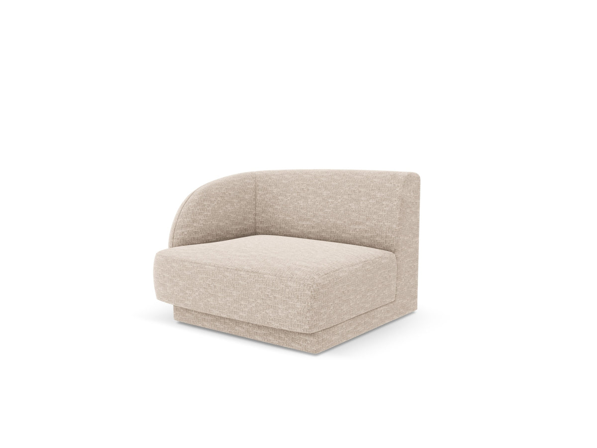 Miley Modul links 1 Sitzer in Beige-Eden präsentiert im Onlineshop von KAQTU Design AG. Modulares Sofa ist von Micadoni