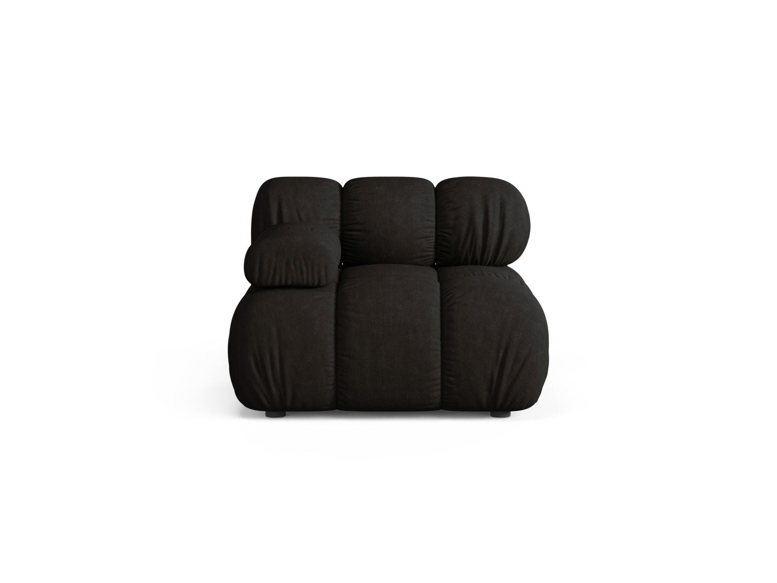 1-Sitzer Modul links Bellis in Black-Liberty präsentiert im Onlineshop von KAQTU Design AG. Modulares Sofa ist von Micadoni