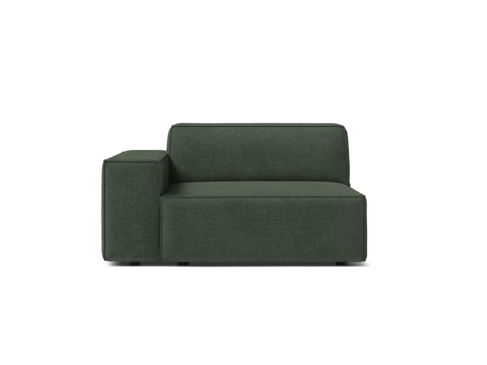 Stylisches 1-Sitzer Modul links Jodie in Moss Green-Liberty, perfekt für kreative und flexible Sofa-Designs in zeitgemäßen Wohnbereichen.