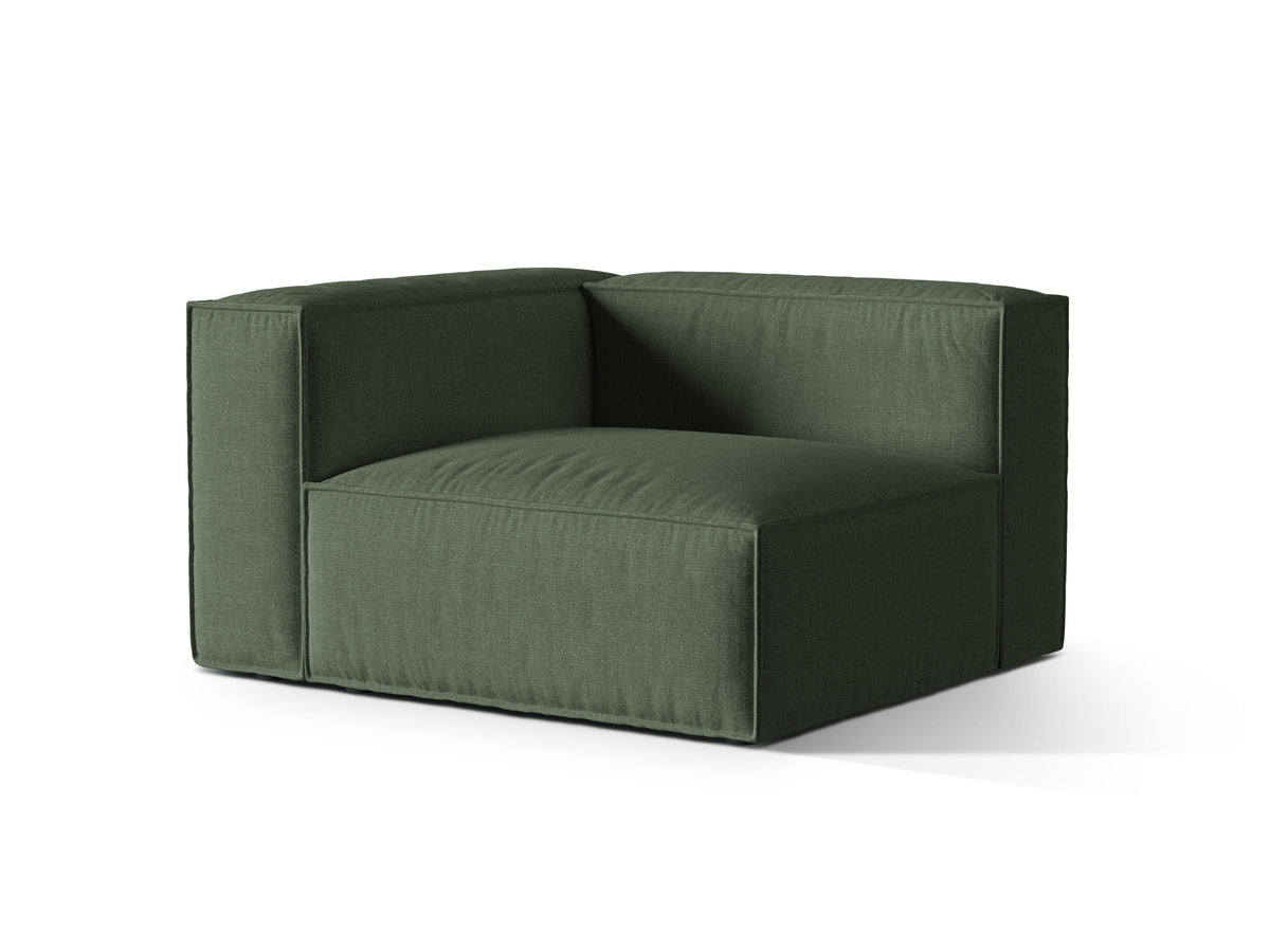 1-Sitzer Modulares Sofa links Nuria in Moss Green-Liberty präsentiert im Onlineshop von KAQTU Design AG. Modulares Sofa ist von Micadoni
