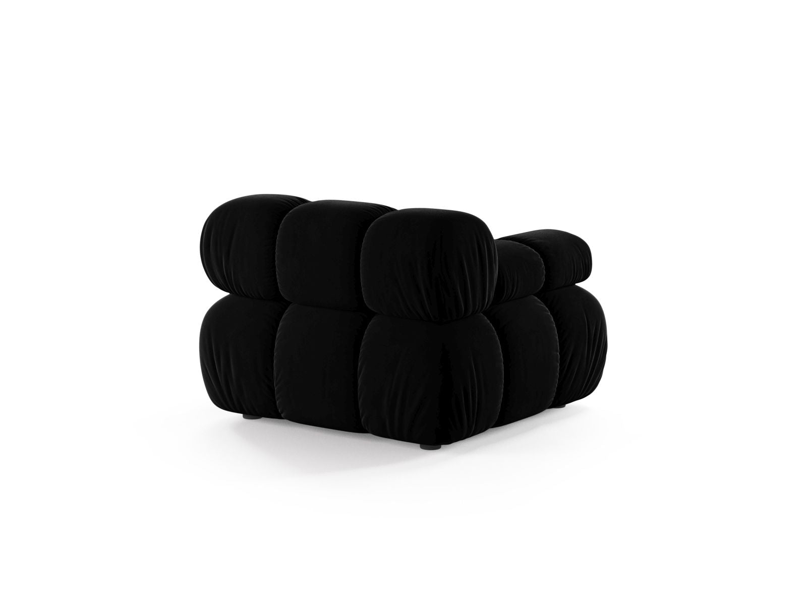 Elegantes 1-Sitzer Modul links Bellis in Black-Venus, ideal für individuelle Sofa-Arrangements in modernen Wohnräumen.