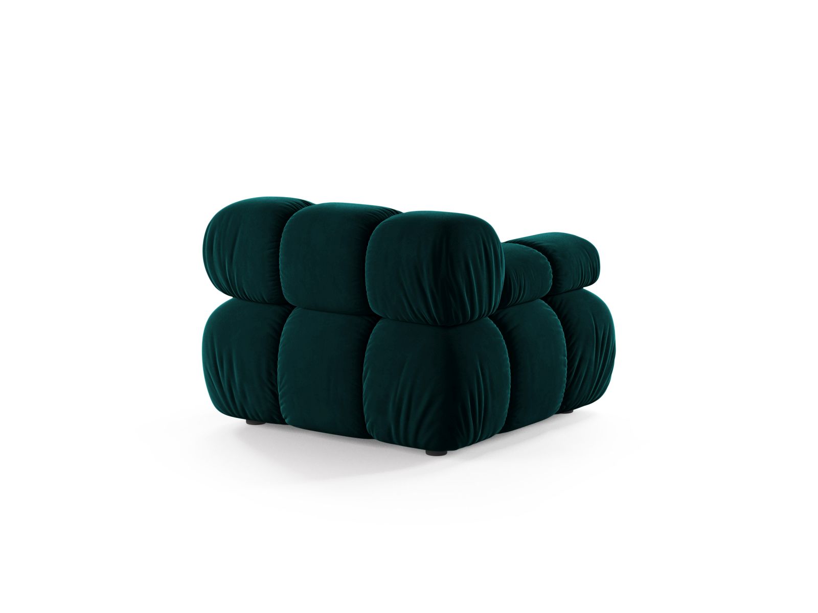 Elegantes 1-Sitzer Modul links Bellis in trendigem Petrol, ideal für individuelle Sofa-Arrangements und zeitgemäße Einrichtung.