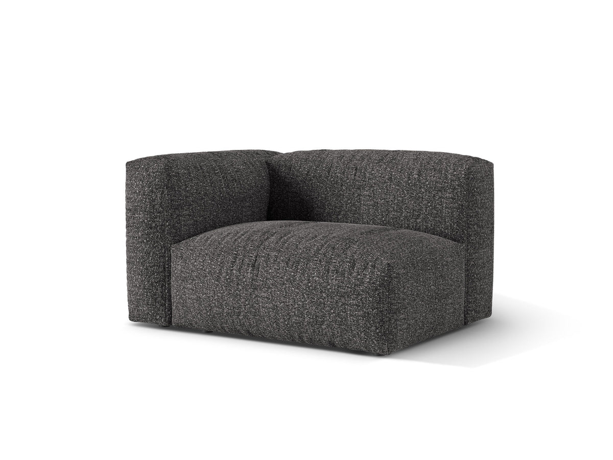 1-Sitzer Sofa Martina Wide links in Anthracite-Monet präsentiert im Onlineshop von KAQTU Design AG. Modulares Sofa ist von Micadoni
