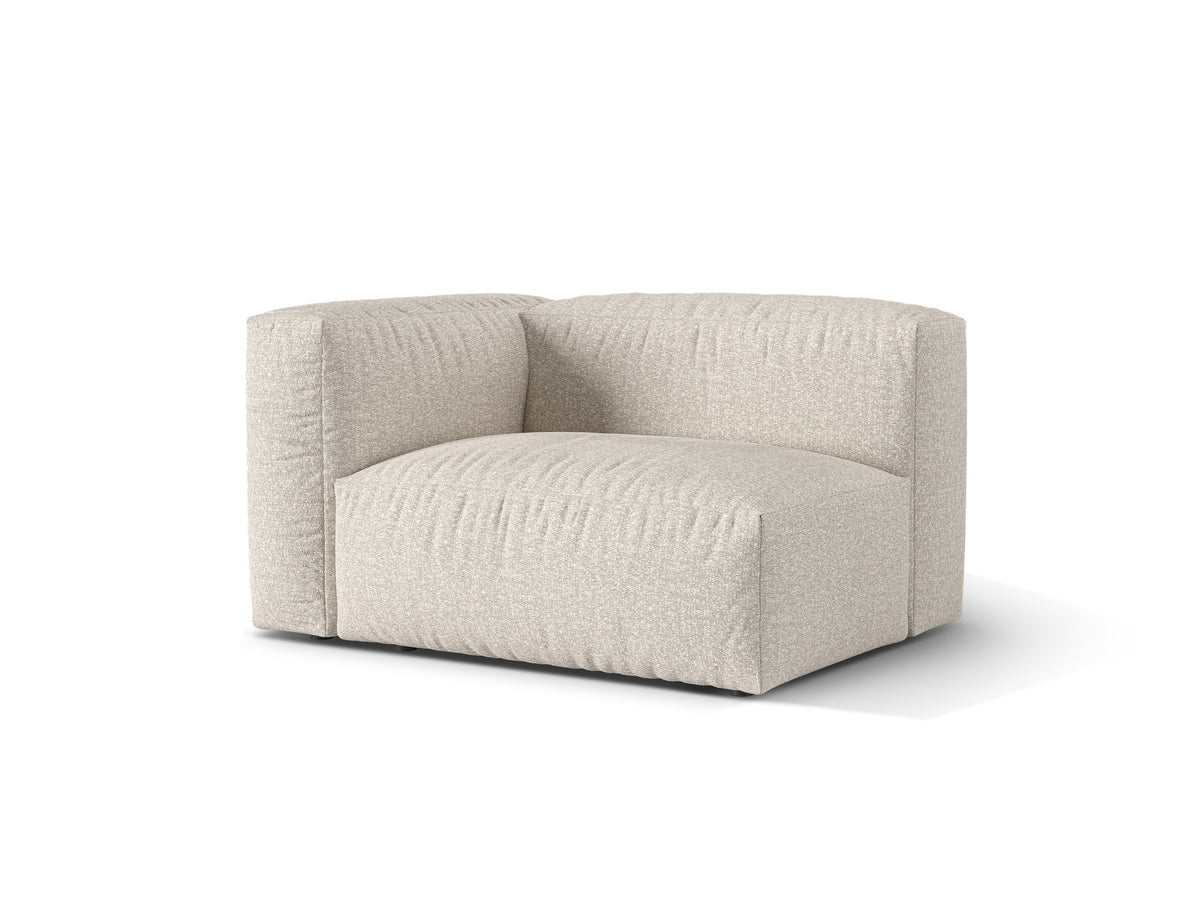 1-Sitzer Sofa Martina Wide links in Beige-Monet präsentiert im Onlineshop von KAQTU Design AG. Modulares Sofa ist von Micadoni