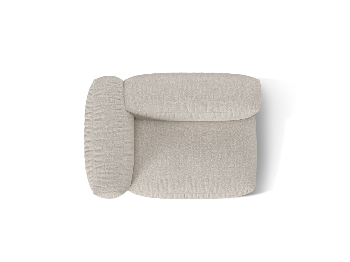 1-Sitzer Sofa Martina Wide links in Beige-Monet präsentiert im Onlineshop von KAQTU Design AG. Modulares Sofa ist von Micadoni