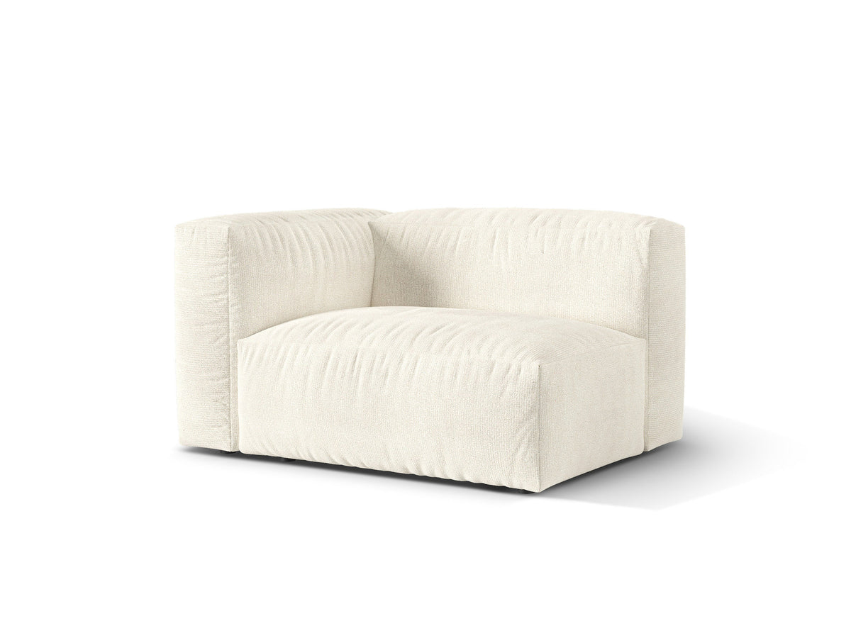 1-Sitzer Sofa Martina Wide links in Ivory-Monet präsentiert im Onlineshop von KAQTU Design AG. Modulares Sofa ist von Micadoni