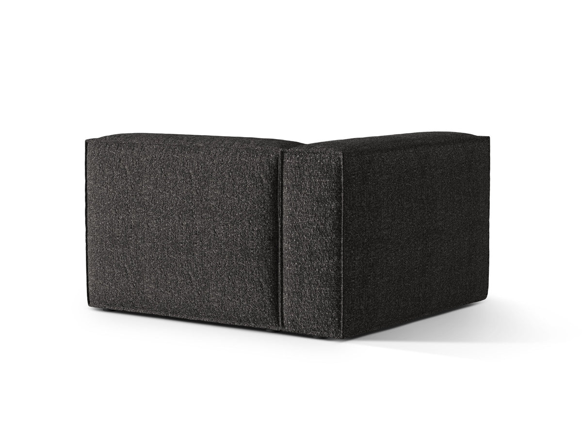 Nuria Boucle Modular Sofa links 1 Sitzer in Anthracite-Monet präsentiert im Onlineshop von KAQTU Design AG. Modulares Sofa ist von Micadoni