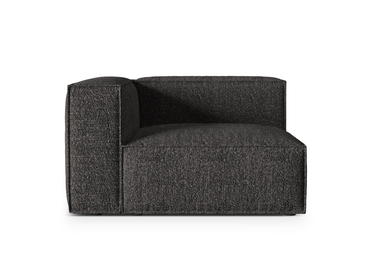 Nuria Boucle Modular Sofa links 1 Sitzer in Anthracite-Monet präsentiert im Onlineshop von KAQTU Design AG. Modulares Sofa ist von Micadoni