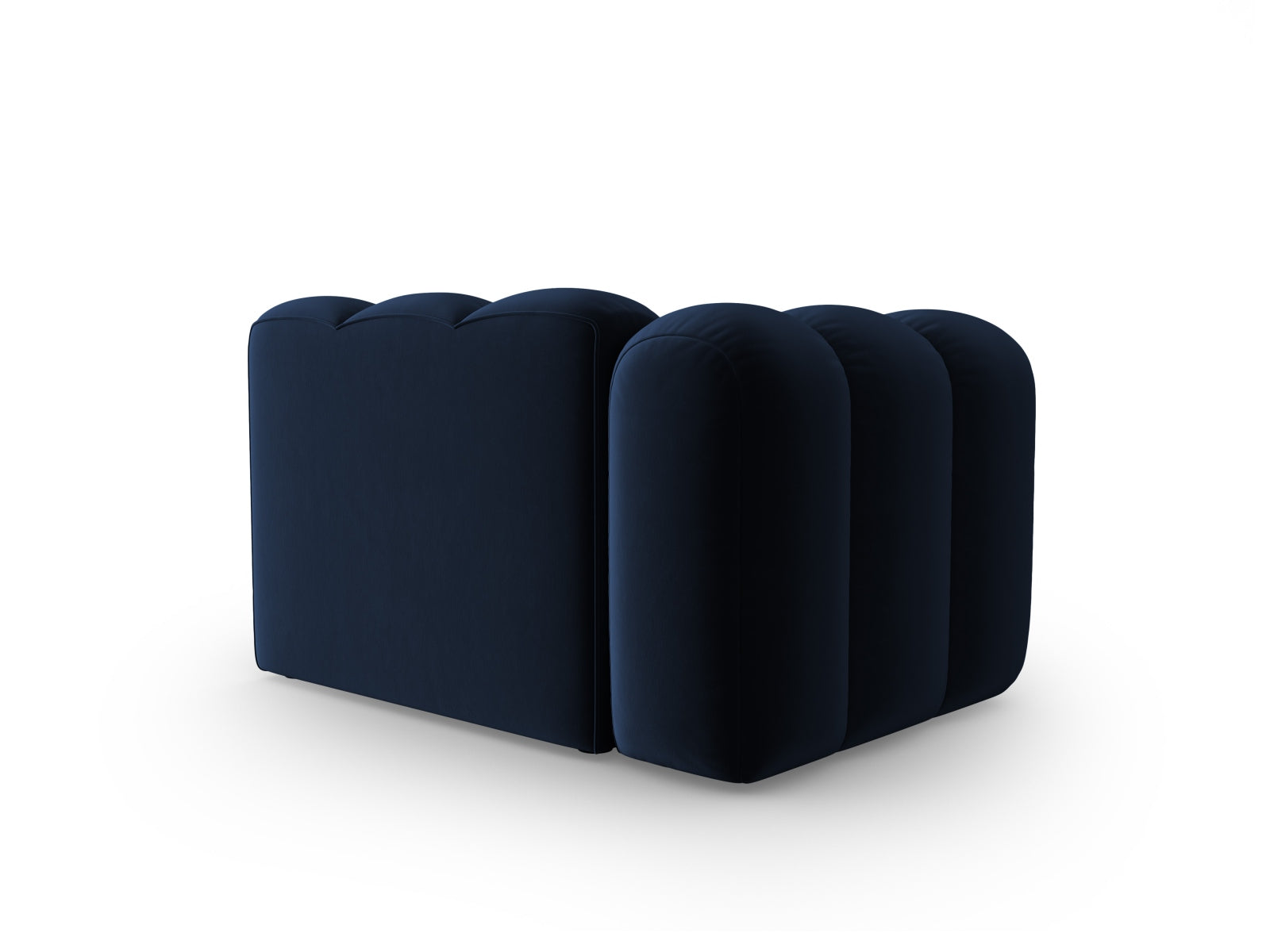 Lupine Velour Modul links 1 Sitzer in Royal Blue präsentiert im Onlineshop von KAQTU Design AG. Modulares Sofa ist von Micadoni