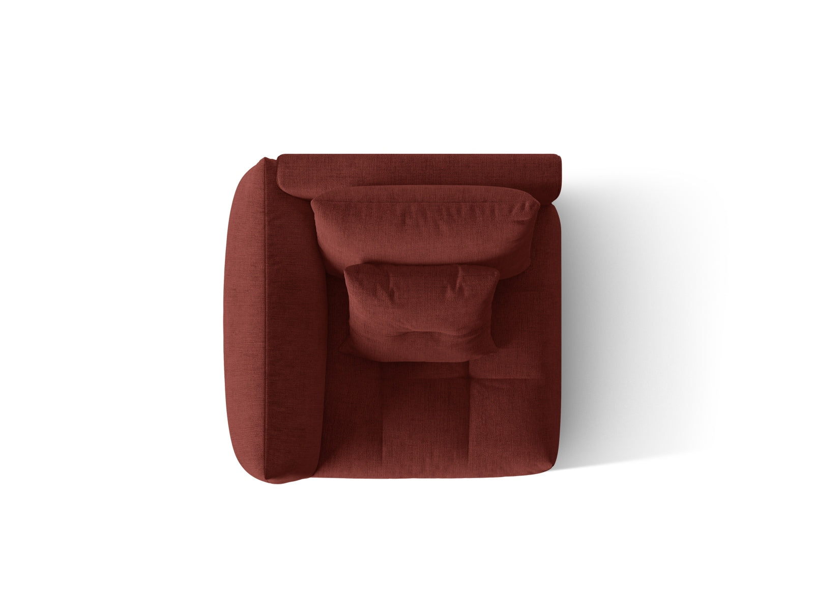 Bloom Modul links 1 Sitzer in Red präsentiert im Onlineshop von KAQTU Design AG. Modulares Sofa ist von Micadoni